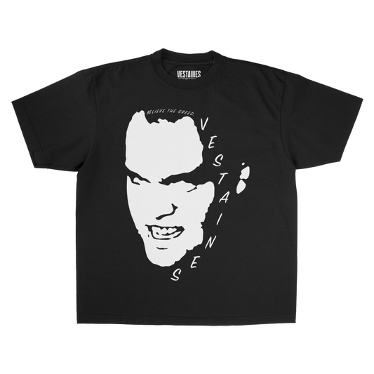 BELIEVE THE GREED TEE [BLACK]